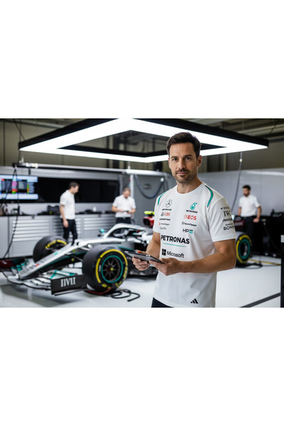niceworkbynicehands Mercedes F1 2026 New Season Premium Sponsor Printed T-Shi...