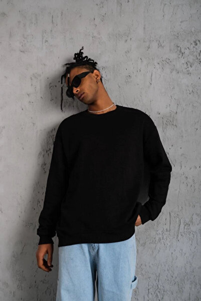 Kiversa Collection Men's Plain Crew Neck Three-Thread Cotton Pack Sweatshirt ...