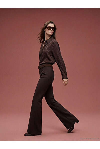 LC Waikiki Sparkling Choices from Shining Store High Waist Spanish Flare Wome...