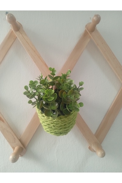 MARİANO VENANZİO Πολύχρωμο μποέμ μίνι καλάθι για κρέμασμα στον τοίχο, διακοσμ...