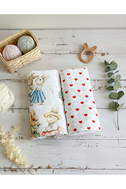 Sibelarthome Sibelarthome çok amaçlı müslin örtü. 2'li müslin bebek örtüsü 10...