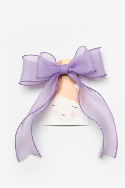 Le Mabelle Lilac Tail Bow Girl's Automatic Buckle
