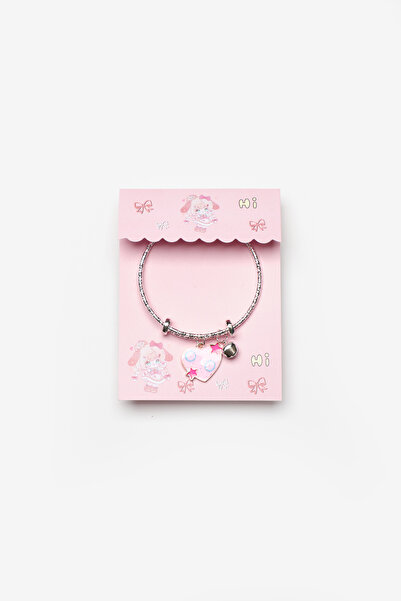 Le Mabelle Fuşya Yıldızlı Kalp Figürlü Zil Detaylı Kız Çocuk Ayarlanabilir Bi...