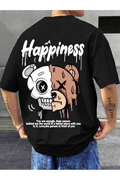 LELVANİ Happiness Bear Printed Tshirt