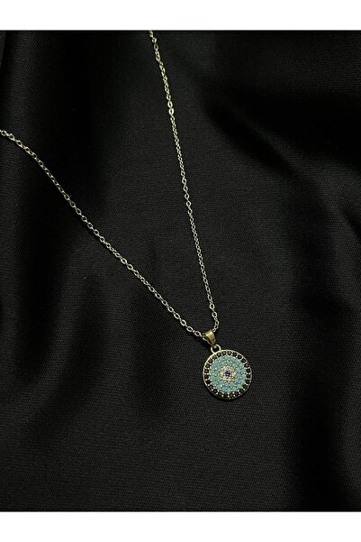 ROYKA Gold Color Gift Anti-Tarnish Evil Eye Beaded Necklace