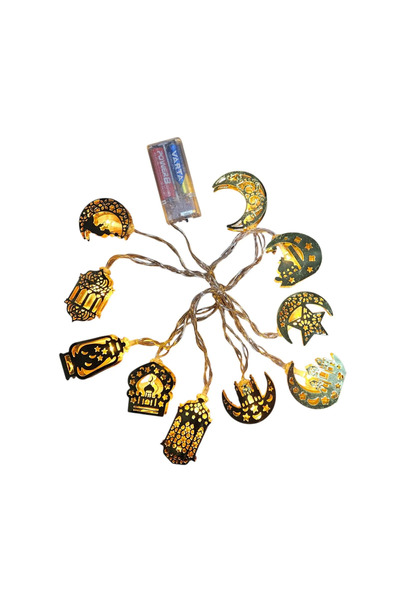 baytoptan Ramazan Figürleri 3 Metre 10’lu Işıklı Pilli, 2 Kademeli Led