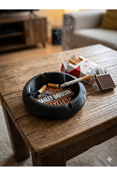 D B Morph منفضة سجائر بتصميم عجلة محرك مزخرفة