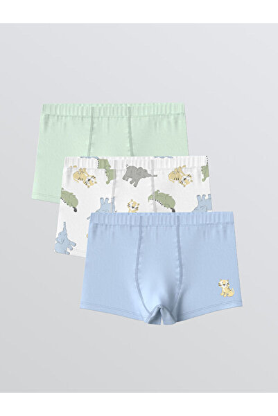 LC Waikiki Sparkling Choices from Shining Store Printed Boy's Boxer 3-Pack