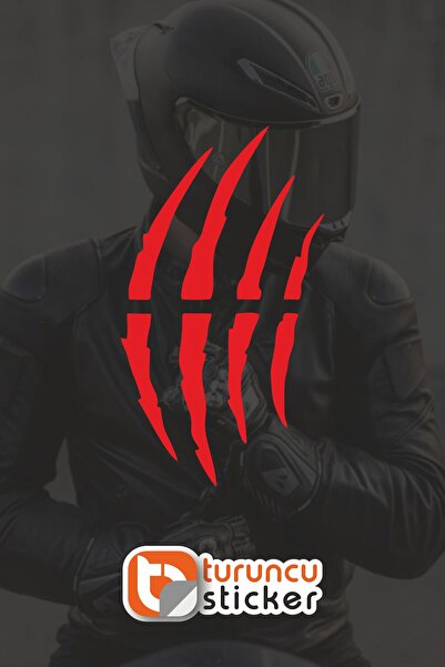 Turuncu Sticker ملصق كيسك بيلز (قطعة واحدة) 9x16 سم - خوذة - موتور - لابتوب -...