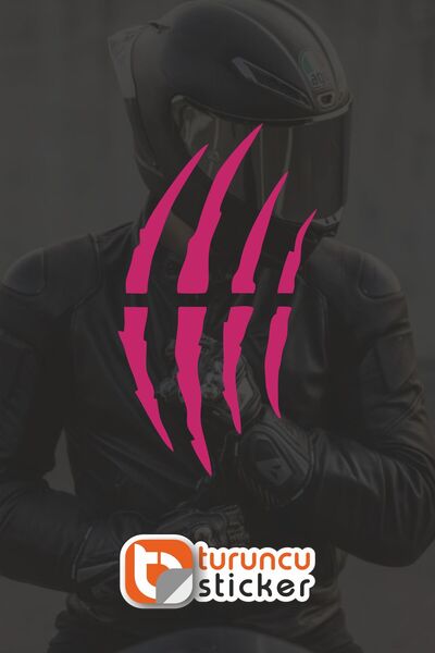 Turuncu Sticker ملصق كيسك بيلز (قطعة واحدة) 9x16 سم - خوذة - موتور - لابتوب -...