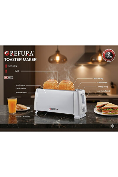REFURA 4-Slice High Power Toaster