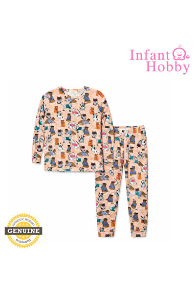 İnfant Hobby Cat Baby & Çocuk %100 Pamuk Flannel Pijama Takımı