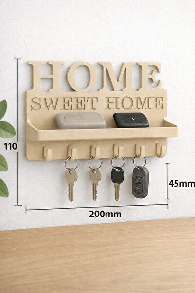 Home Sweet Home3D baskı Duvar Anahtarlık ve Eşya Rafı