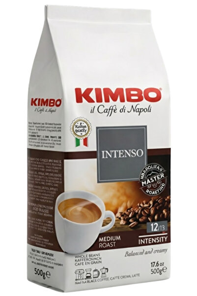 Kimbo Espresso Napoli 250 Gr + Aroma Gold 250 Gr + Intenso 500 Gr Whole Bean Coffee (Set of 3)