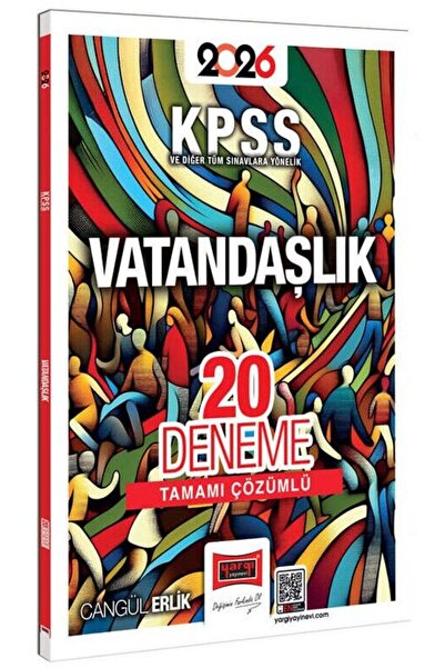 Yargı Yayınları Yargı 2026 KPSS Vatandaşlık 20 Deneme Çözümlü - Cangül Erlik