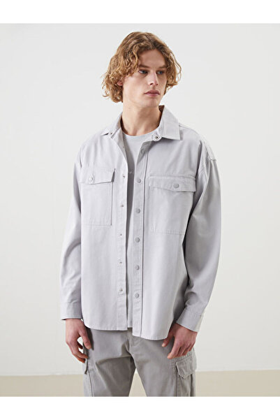 LC Waikiki Rmz Gi̇yi̇m Farkiyla Comfortable Fit Long Sleeve Gabardine Men's S...