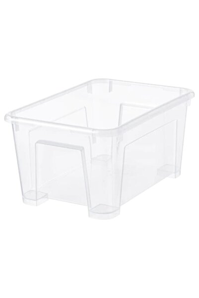 OEM Κουτί Αποθήκευσης/Οργάνωσης, 28x19x14 cm/5 L, Ανθεκτικό, Διαφανές, Πλαστι...