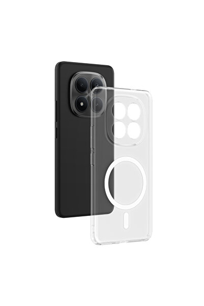 TechTrove Redmi Note 15 Pro 5G Kamera Korumalı M-Safe Şarj Özellikli Şeffaf Z...