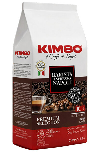 Kimbo Espresso Napoli 250 Gr + Aroma Gold 250 Gr + Intenso 500 Gr Whole Bean Coffee (Set of 3)