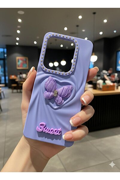 TECNOTREND Tecno Spark 10 Pro/iNfinix Hot 30 Uyumlu 3D Kelebekli Silikon Kılıf