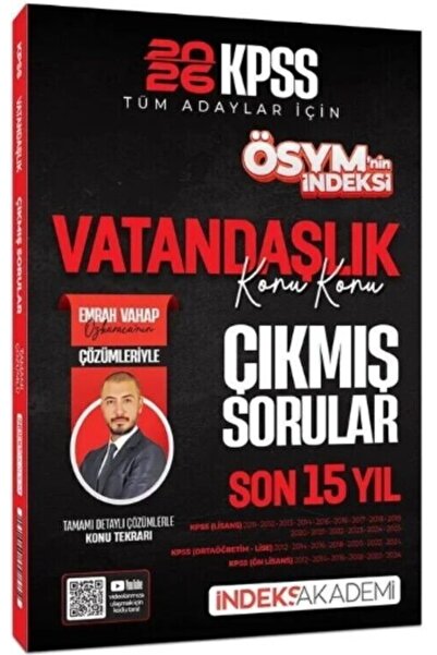 Ankara Kitap Merkezi 2026 KPSS Vatandaşlık ÖSYM nin İndeksi Çıkmış Sorular So...