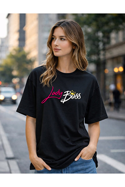 genosha Lady Patron Printed 100% Oversize T-Shirt T-Shirt Casual Comfortable