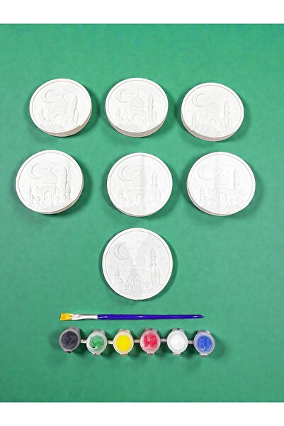 magnocandles Ramazan İslami Temalı Taş Boyama Seti 7 adet Etkinlik workshop 8...