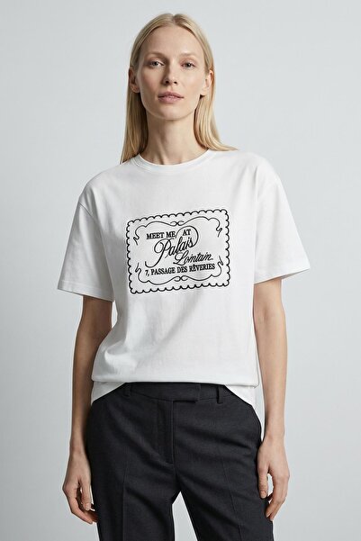 Rays 7879 Tricou brodat Ecru