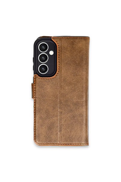 cepmoda Samsung "S23 Fe" Cover Leather Case with Stitched Edges, Internal Car...
