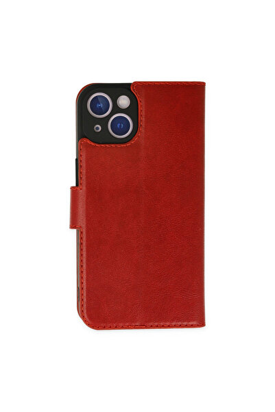 cepmoda غطاء آيفون "14 بلس" جلد مع حامل مدمج من الداخل مكون من حامل بطاقات قط...