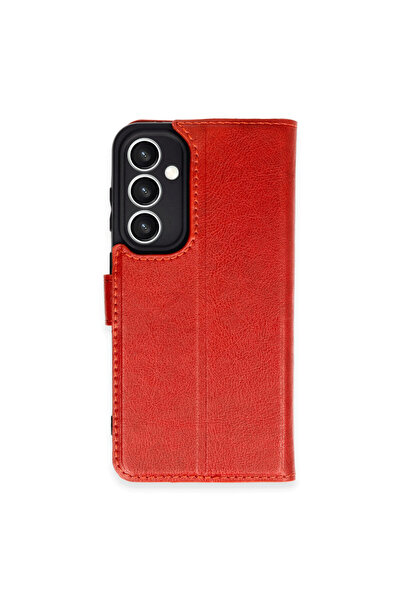 cepmoda Samsung "S23 Fe" Cover Leather Case with Stitched Edges, Internal Car...