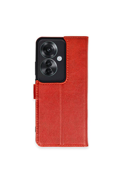 cepmoda Oppo "Reno 11F (5g)" Cover Leather Case with Stitched Design, Interna...