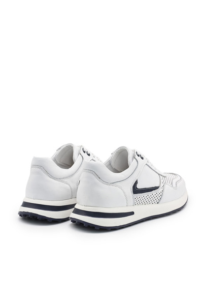 Ferrier Portofino White Men's Genuine Leather Lightweight Eva Sole Casual Shoes