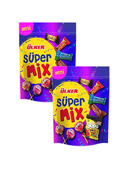 Ülker Super Mix Assorted Jelly Beans, Chocolate and Confectionery Package 300...