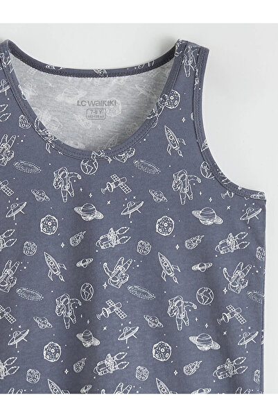 LC Waikiki Anthracite Crew Neck Boys' Undershirt 2-Pack