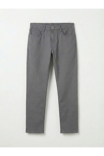 LC Waikiki Gray Slim Fit Gabardine Men's Chino Trousers