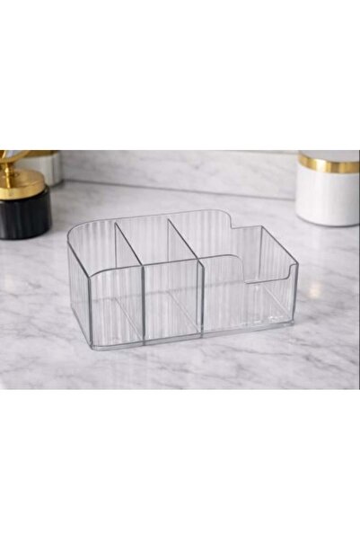 Generic Transparent Acrylic Organizer with Multiple Compartments