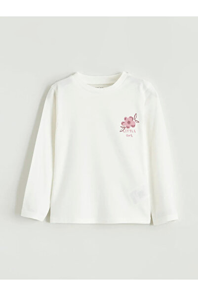 LC Waikiki Ecru Crew Neck Baby Girl T-Shirt 3-Pack