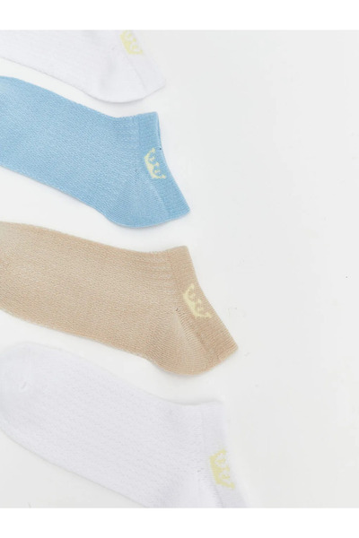 LC Waikiki Mixed Patterned Boys' Booties Socks 7-Piece Set