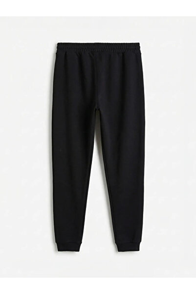 LC Waikiki Black Standard Fit Men's Jogger Sweatpants