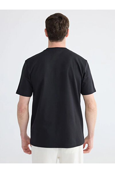 LC Waikiki Black Dry Touch Crew Neck Men's T-Shirt