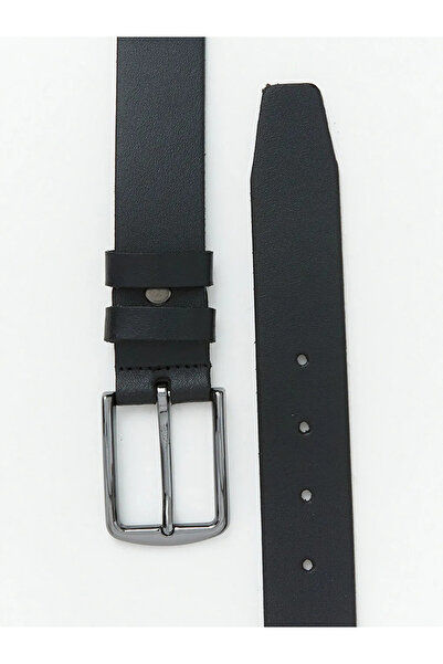 LC Waikiki Μαύρη δερμάτινη ανδρική ζώνη