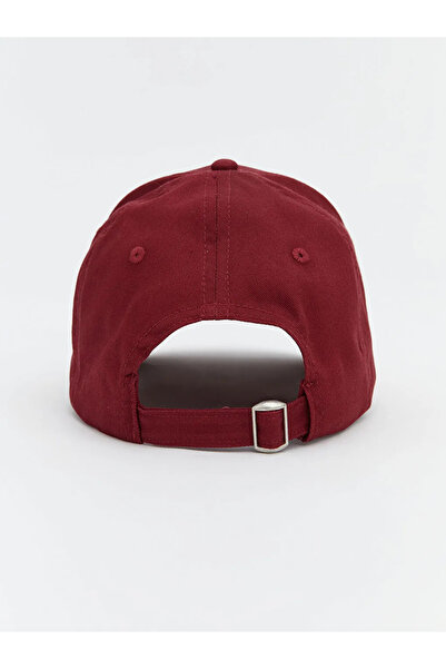 LC Waikiki Γυναικείο Καπέλο Καπέλο με Κεντημένο Κείμενο σε Βουργουνδία