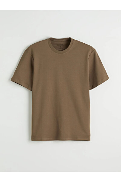 LC Waikiki Brown Crew Neck Men's T-Shirt