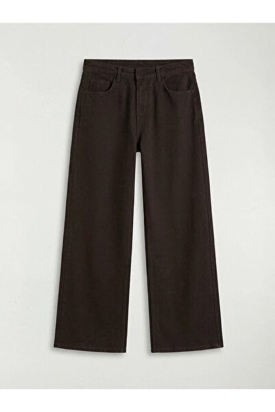 LC Waikiki Brown Baggy Fit Women's Jean Pants