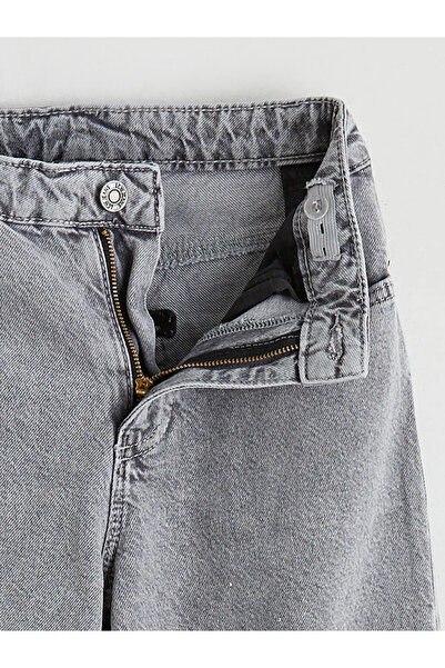 LC Waikiki Pantaloni de blugi pentru fete, model Wideleg Stone Mix