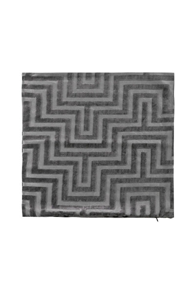 LC Waikiki Anthracite Geometric Patterned Throw Pillow Cover 45X45 cm