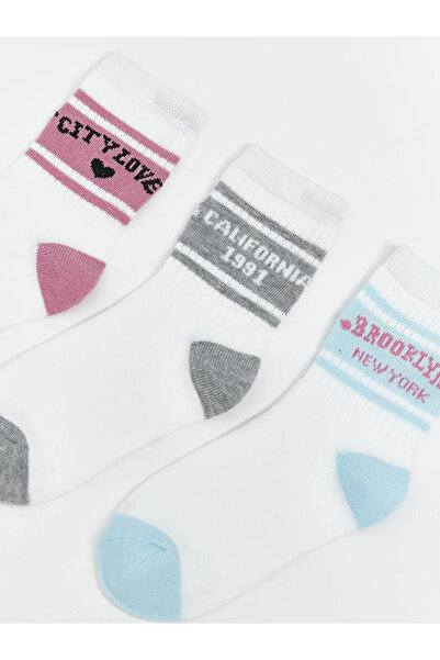 LC Waikiki جوارب بناتي منقوشة من إكرو، عبوة من 5 قطع