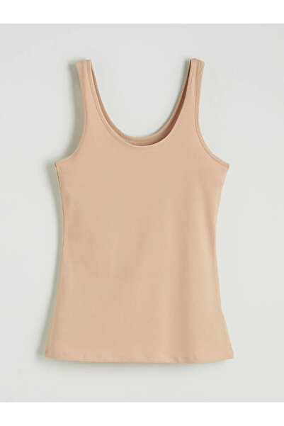 LC Waikiki Pink U Neck Women's Tank Top