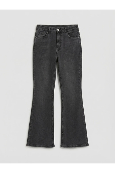 LC Waikiki Black Flare Women's Jean Pants